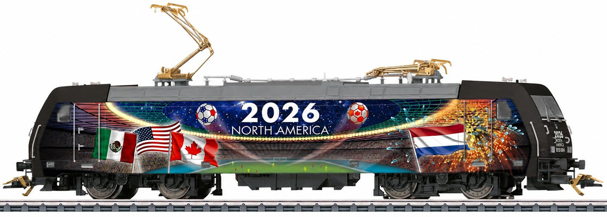 Speciale WK 2026 locomotief met Nederlandse vlag