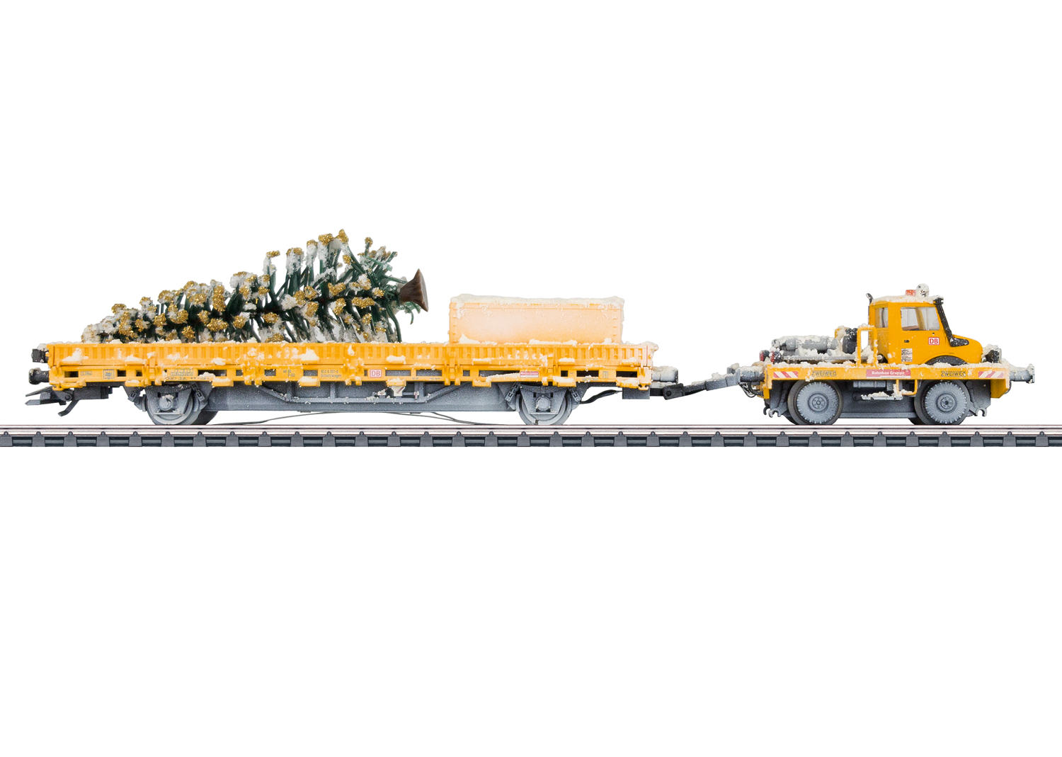 Märklin Kerst-special 2021: Unimog kerstboomtransport